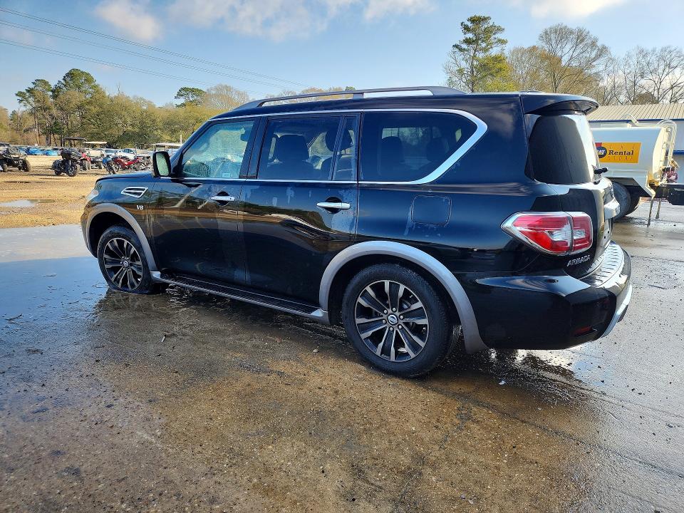 2017 Nissan Armada VIN JN8AY2NF9H9302470 COPART salvage auction — MINOR DENT/SCRATCHES, La - Certificate Of Title, sold $4,250 on 2026-07-20 (photo 2)