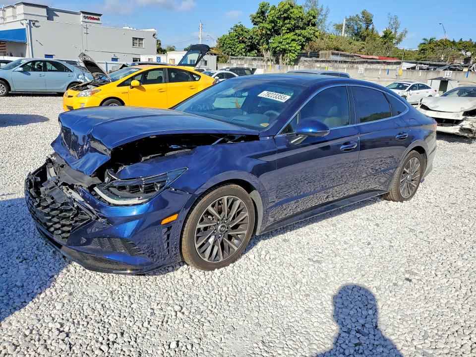 2021 Hyundai Sonata VIN 5NPEH4J2XMH132617 COPART salvage auction — FRONT END, Fl - Certificate Of Destruction, sold $4,150 on 2026-07-10 (photo 1)