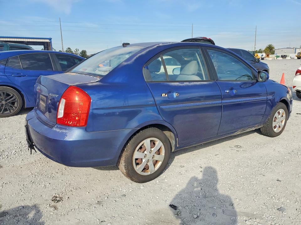 2010 Hyundai Accent VIN KMHCN4AC0AU464801 COPART salvage auction — REAR END, Fl - Certificate Of Title, sold $500 on 2026-07-17 (photo 3)