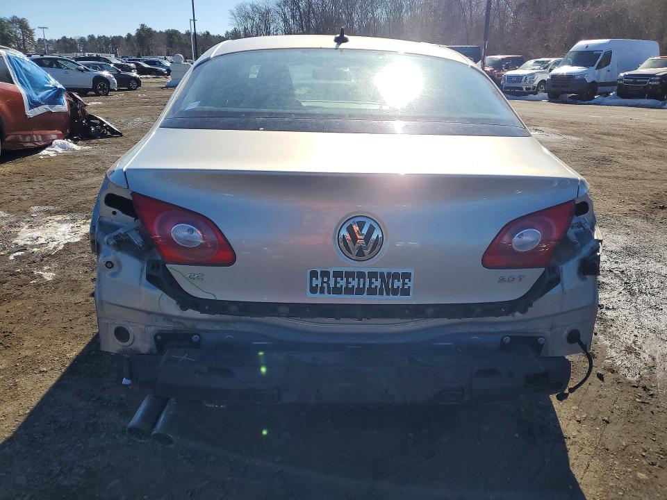 2010 Volkswagen Passat cc VIN WVWMN7AN9AE542434 COPART salvage auction — REAR END, Ct - Cert Of Title-Parts Only Salva, sold $475 on 2026-07-09 (photo 6)