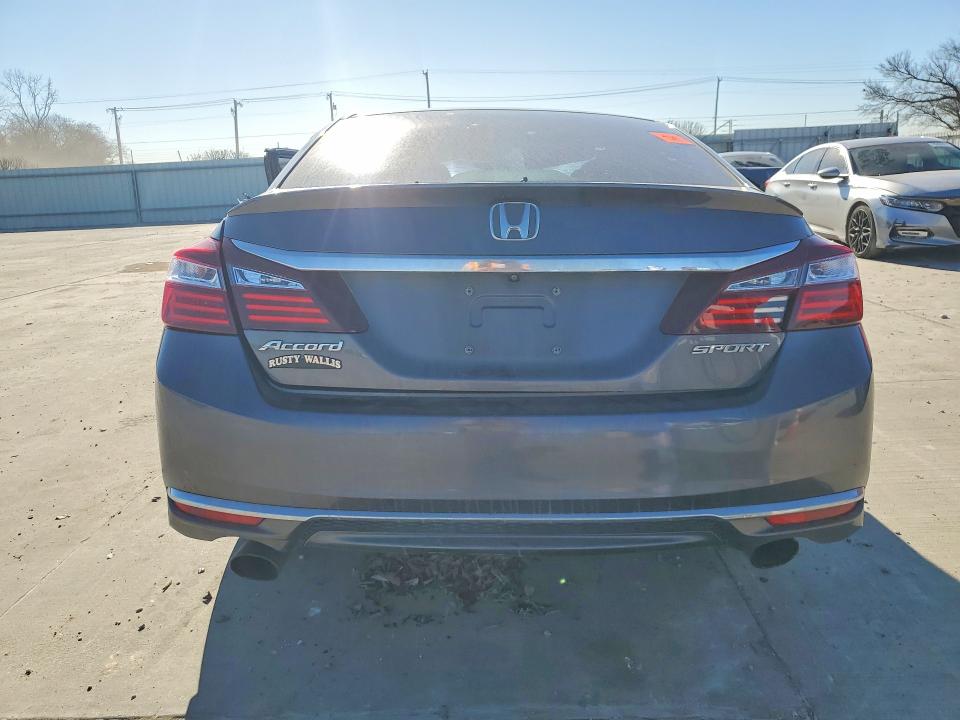 2016 Honda Accord VIN 1HGCR2F56GA220203 COPART salvage auction — FRONT END, Tx - Nonrepairable Title, sold $875 on 2026-07-09 (photo 6)