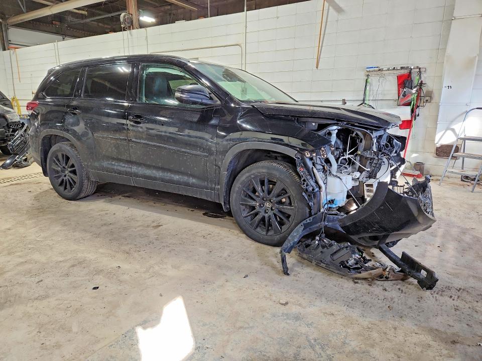 2019 Toyota Highlander VIN 5TDJZRFH7KS973517 COPART salvage auction — FRONT END, Salvage Title, sold $225 on 2026-07-23 (photo 4)