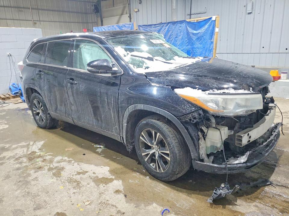 2016 Toyota Highlander VIN 5TDJKRFH6GS300777 COPART salvage auction — FRONT END, Nh - Cert Of Title-Salvage, sold $3,150 on 2026-07-07 (photo 4)