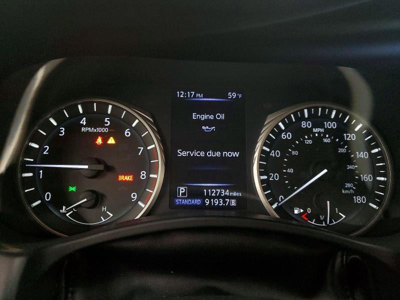 2018 Infiniti Q50 VIN JN1EV7AR9JM443435 COPART salvage auction — REAR END, Nc - Salvage Certificate Of Title, sold $3,050 on 2026-07-15 (photo 9)