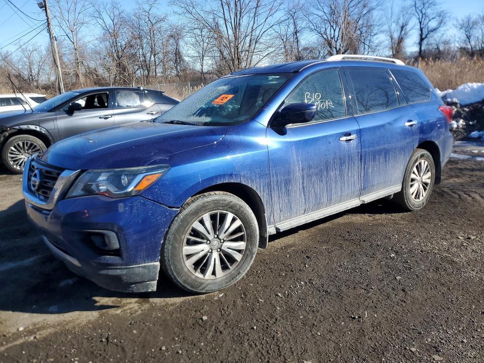2018 Nissan Pathfinder VIN 5N1DR2MN7JC646706 COPART salvage auction — FRONT END, Nc - Salvage Certificate Of Title, sold $325 on 2026-07-28 (photo 1)