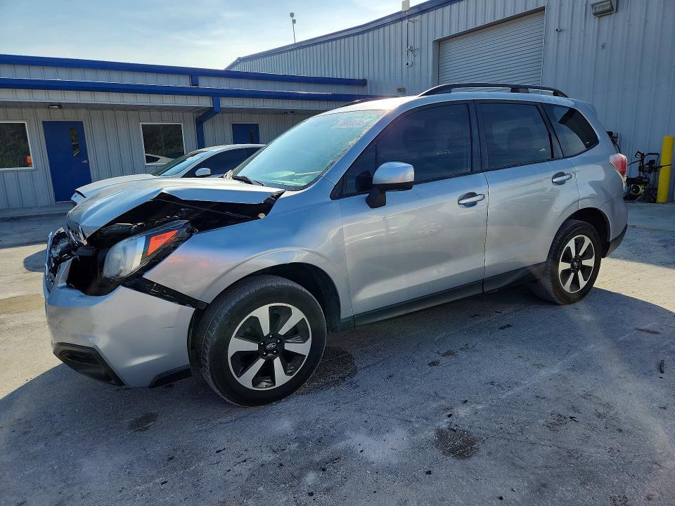 2018 Subaru Forester VIN JF2SJAEC8JH452510 COPART salvage auction — FRONT END, Fl - Cert Of Title Slvg Rebuildable, sold $1,100 on 2026-07-22 (photo 1)