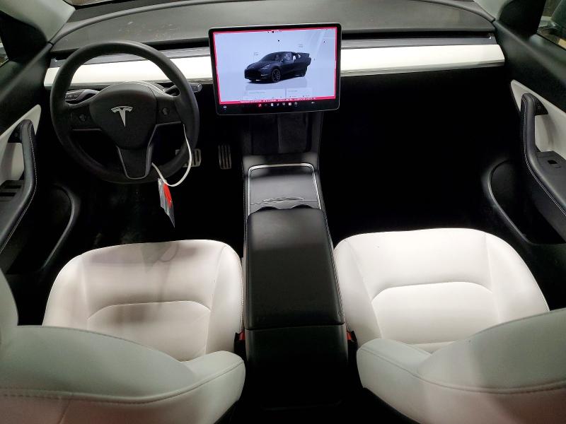 2022 Tesla Model y VIN 7SAYGDEF0NF382724 COPART salvage auction — REAR END, Ca - Salvage Certificate, sold $2,100 on 2026-07-28 (photo 8)