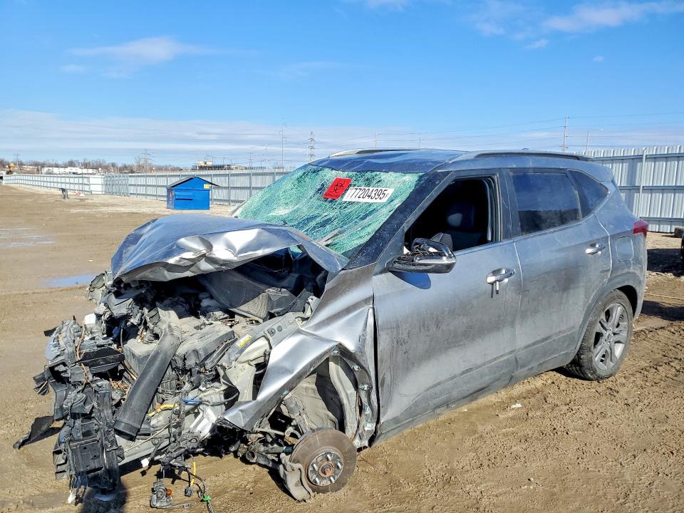 2023 Kia Seltos VIN KNDEUCAA5P7457603 COPART salvage auction — FRONT END, Ia - Cert Of Title-Salvage Title, sold $475 on 2026-07-15 (photo 1)