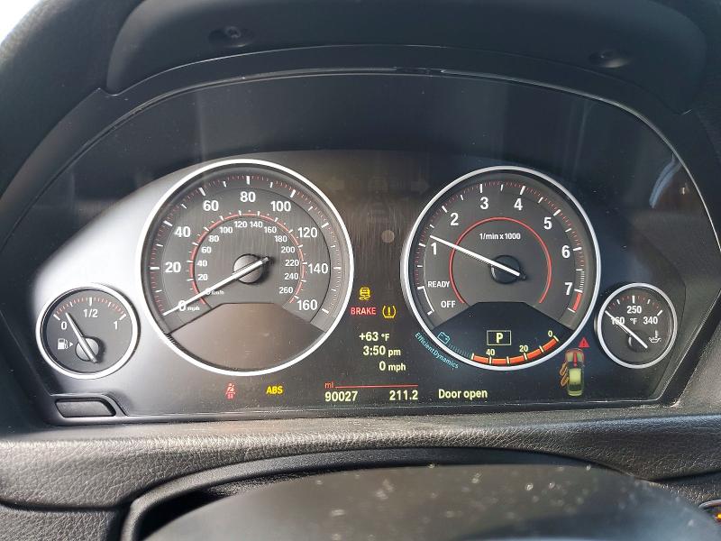 2014 BMW 3 series VIN WBA3C1C59EK114072 COPART salvage auction — REAR END, Tx - Salvage Vehicle Title, sold $1,300 on 2026-08-06 (photo 9)