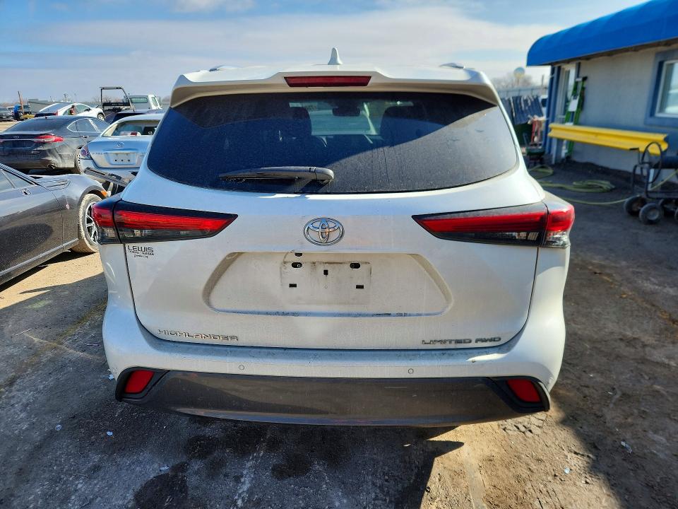 2020 Toyota Highlander VIN 5TDDZRBH4LS034653 COPART salvage auction — FRONT END, Wv - Salvage Certificate, sold $10,800 on 2026-07-08 (photo 6)