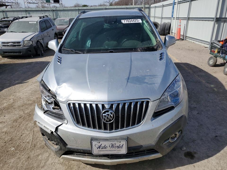 2015 Buick Encore VIN KL4CJBSB9FB041772 COPART salvage auction — FRONT END, Wv - Salvage Certificate, sold $1,400 on 2026-07-06 (photo 5)
