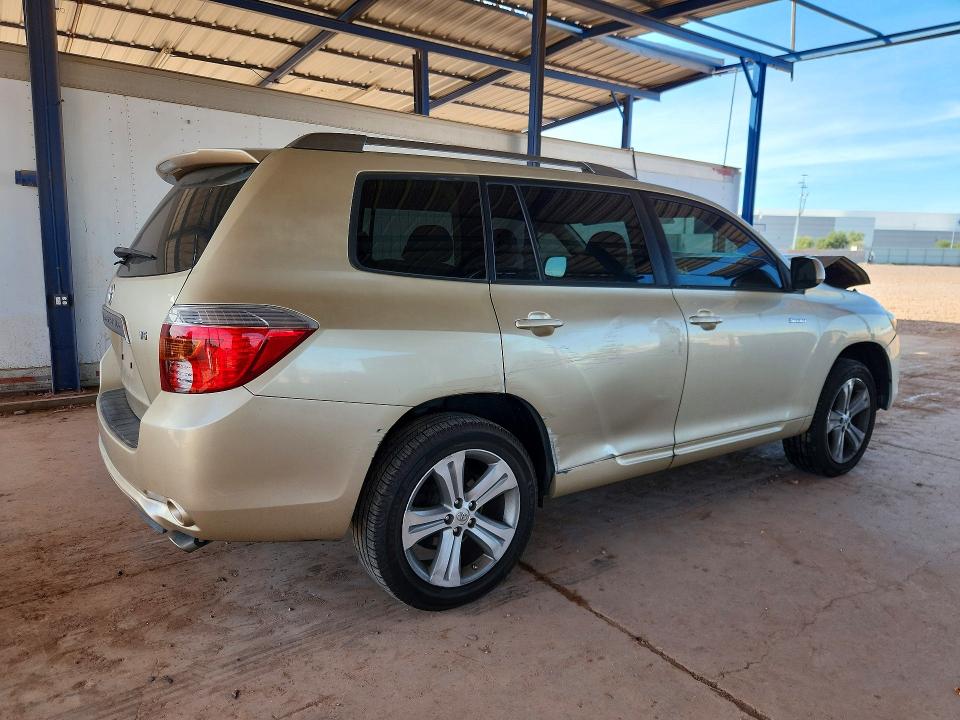 2008 Toyota Highlander VIN JTEDS43A282056086 COPART salvage auction — FRONT END, AZ - CERT OF TITLE - SALVAGE, sold $1,650 on 2026-07-16 (photo 3)