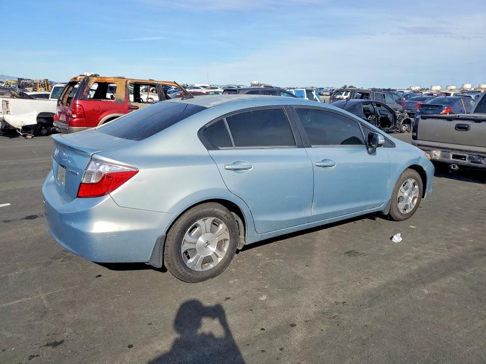 2012 Honda Civic VIN JHMFB4F28CS001067 COPART salvage auction — FRONT END, Ca - Salvage Acquisition Billofsale, sold $425 on 2026-07-20 (photo 3)