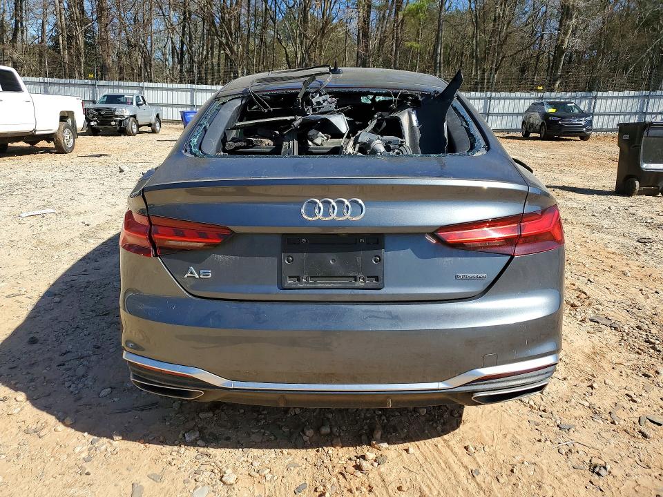 2021 Audi A5 VIN WAUDACF5XMA013063 COPART salvage auction — FRONT END, Wv - Salvage Certificate, sold $1,500 on 2026-07-10 (photo 6)