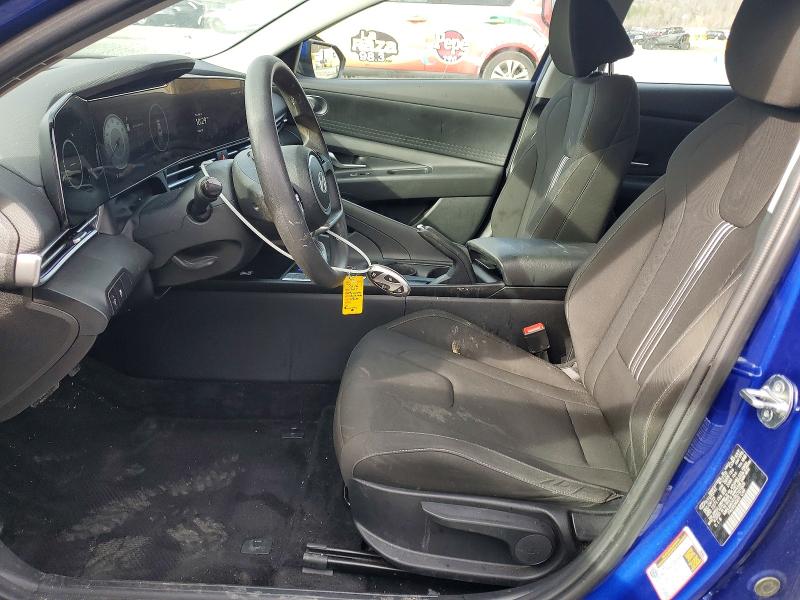 2024 Hyundai Elantra VIN KMHLM4DG1RU707805 COPART salvage auction — FRONT END, Nc - Salvage Certificate Of Title, sold $4,350 on 2026-07-02 (photo 7)
