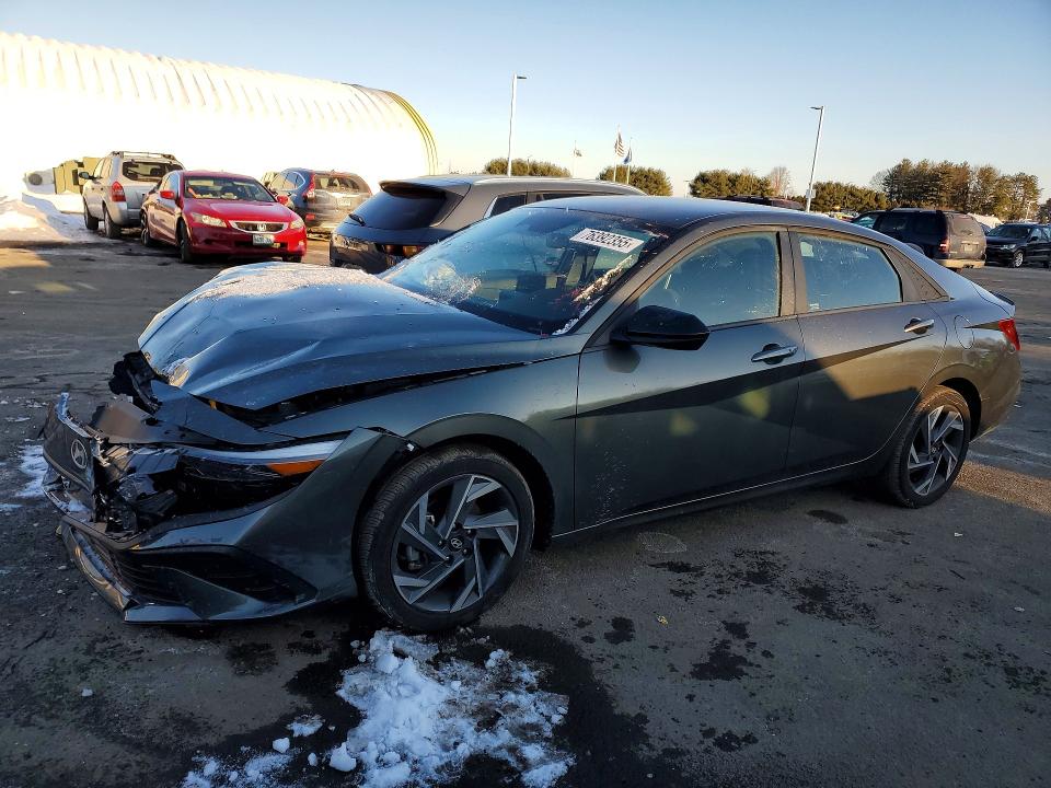 2025 Hyundai Elantra VIN KMHLM4DG8SU872644 COPART salvage auction — FRONT END, Ma - Certificate Of Title, sold $5,900 on 2026-07-03 (photo 1)