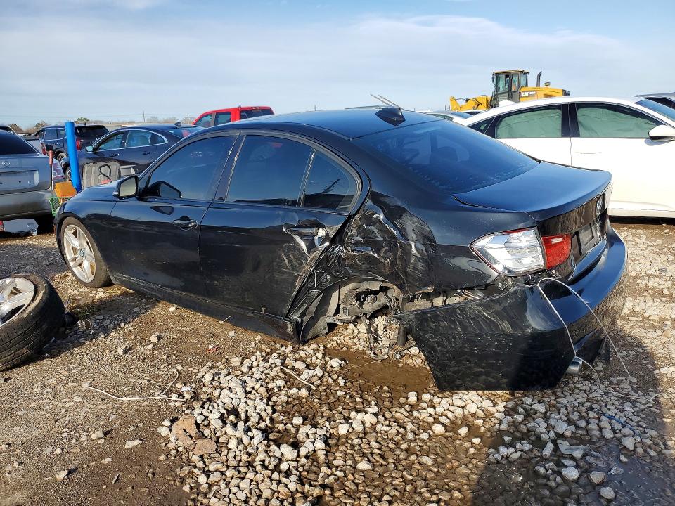 2014 BMW 3 series VIN WBA3C1C59EK114072 COPART salvage auction — REAR END, Tx - Salvage Vehicle Title, sold $1,300 on 2026-08-06 (photo 2)
