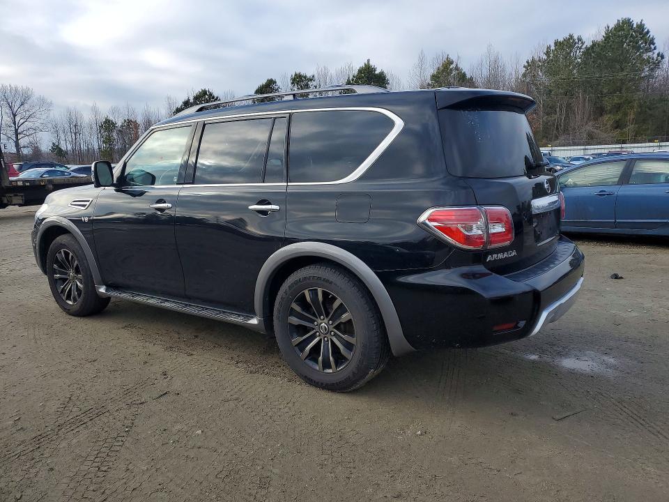 2017 Nissan Armada VIN JN8AY2NE4H9706395 COPART salvage auction — MECHANICAL, Va - Certificate Of Title, sold $4,800 on 2026-07-14 (photo 2)