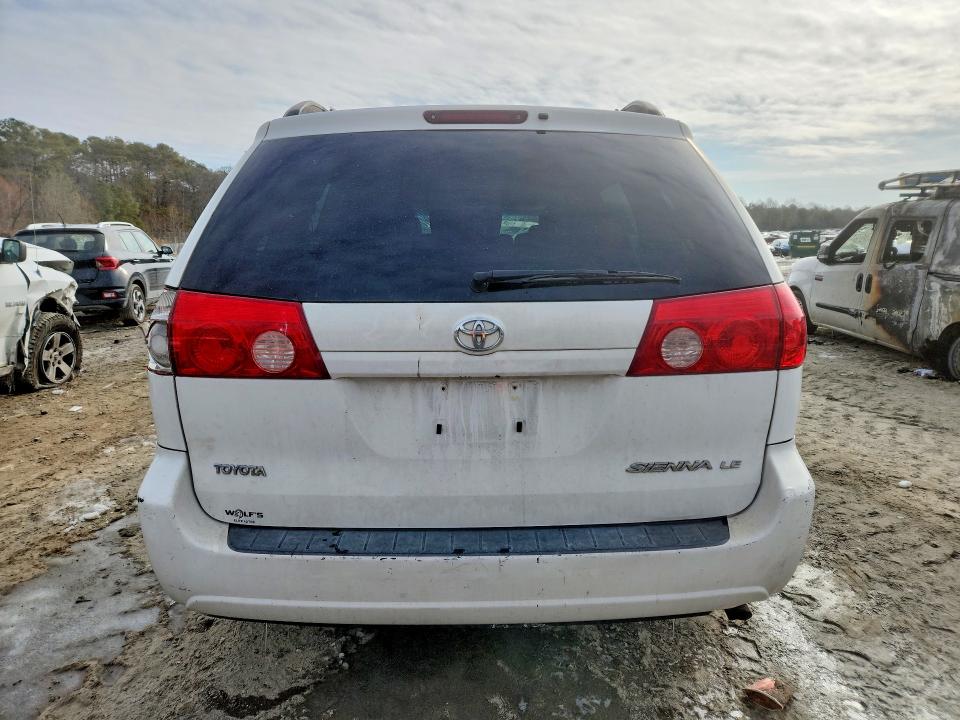 2008 Toyota Sienna VIN 5TDZK23C28S221787 COPART salvage auction — FRONT END, De - Salvage Certificate, sold $900 on 2026-07-28 (photo 6)