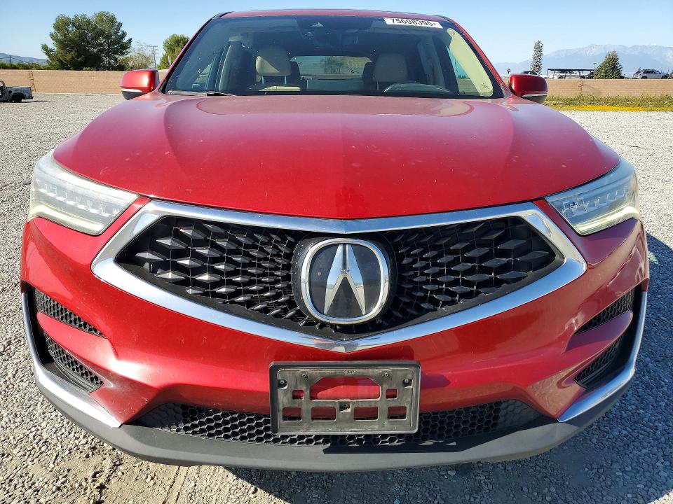 2020 Acura Rdx VIN 5J8TC2H5XLL017845 COPART salvage auction — REAR END, Ca - Salvage Certificate, sold $7,300 on 2026-07-22 (photo 5)