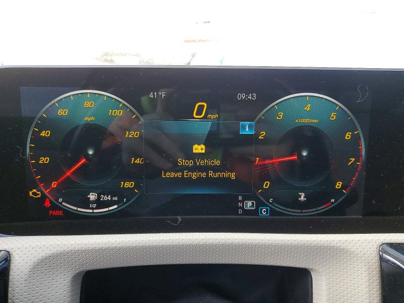 2019 Mercedes-benz A-klasse VIN WDD3G4FB0KW010882 COPART salvage auction — FRONT END, Wv - Salvage Certificate, sold $4,050 on 2026-07-24 (photo 9)
