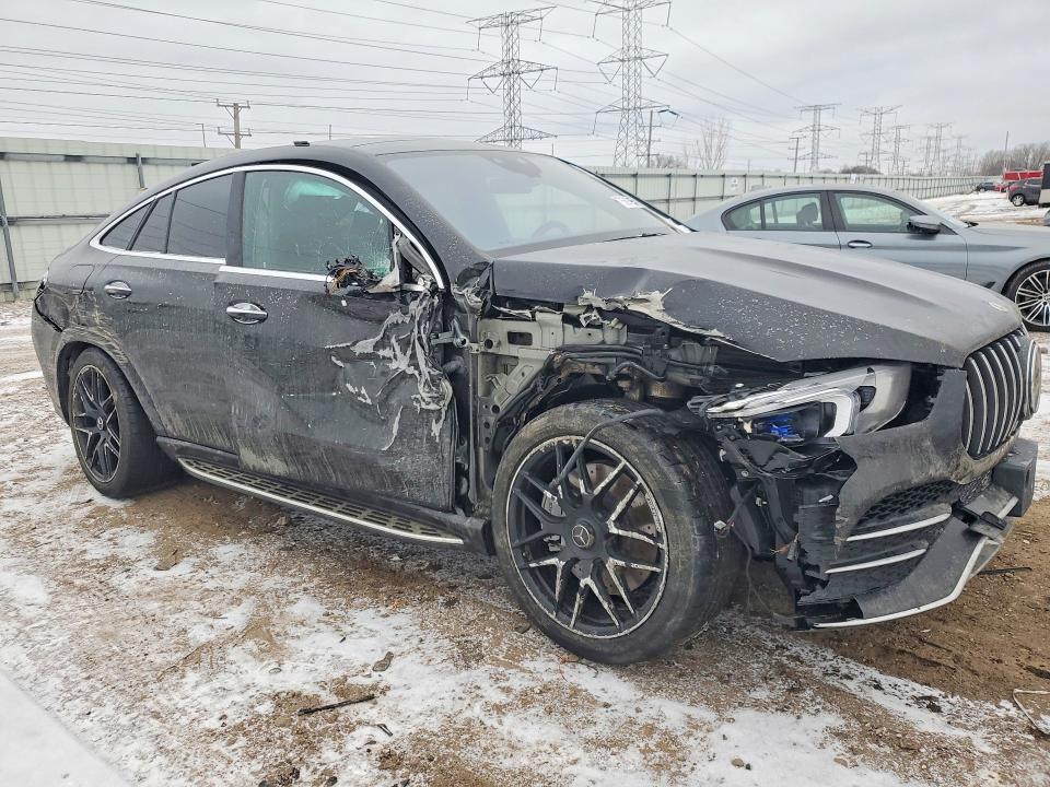 2021 Mercedes-benz Gle coupe VIN 4JGFD6BB7MA565275 COPART salvage auction — FRONT END, Id - Salvage Certificate Of Title, sold $36,250 on 2026-07-07 (photo 4)