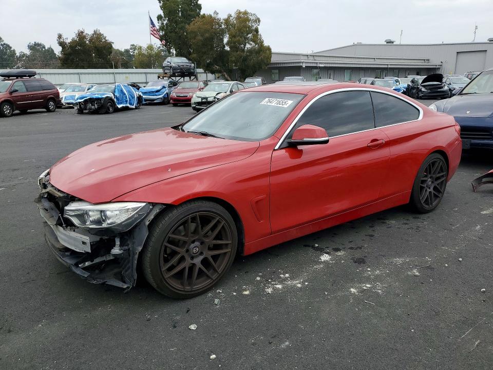2017 BMW 4er VIN WBA4R7C51HK876533 COPART salvage auction — FRONT END, Salvage Title, sold $70 on 2026-08-19 (photo 1)