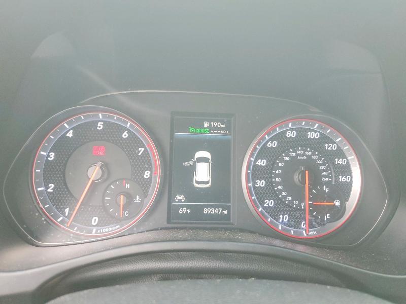 2019 Hyundai Veloster VIN KMHTH6AB7KU007141 COPART salvage auction — REAR END, Salvage Title, sold $1,500 on 2026-07-15 (photo 9)
