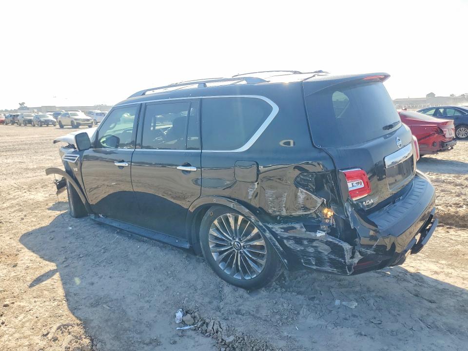 2017 Nissan Armada VIN JN8AY2NF0H9304415 COPART salvage auction — FRONT END, Tx - Salvage Vehicle Title, sold $2,850 on 2026-07-10 (photo 2)