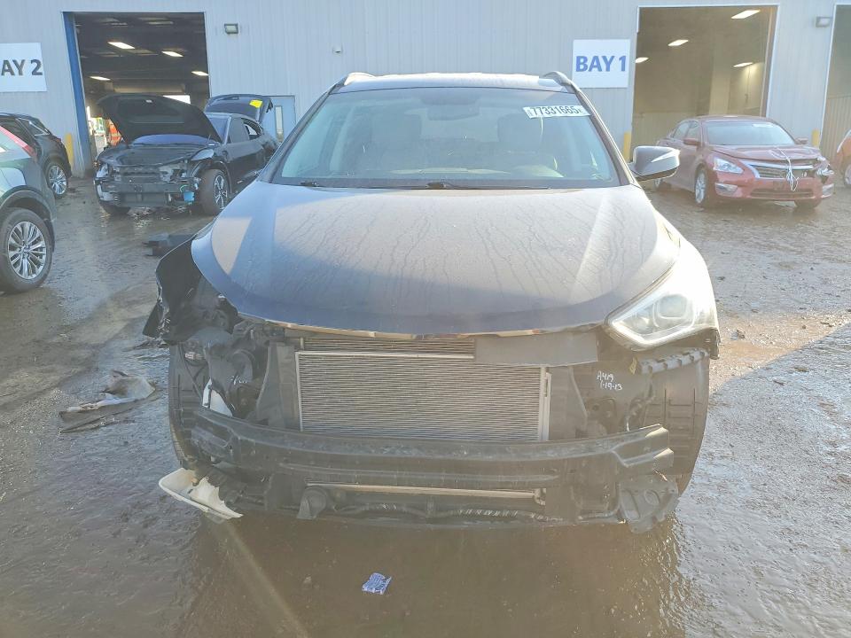2013 Hyundai Santa fe VIN 5XYZU3LB2DG057648 COPART salvage auction — FRONT END, Il - Salvage Certificate, sold $2,100 on 2026-07-07 (photo 5)