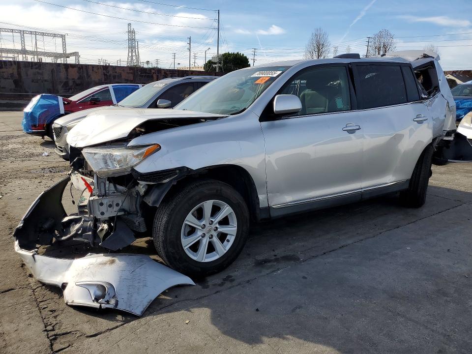 2012 Toyota Highlander VIN 5TDZK3EH4CS064383 COPART salvage auction — ALL OVER, Ca - Salvage Certificate, sold $750 on 2026-07-08 (photo 1)