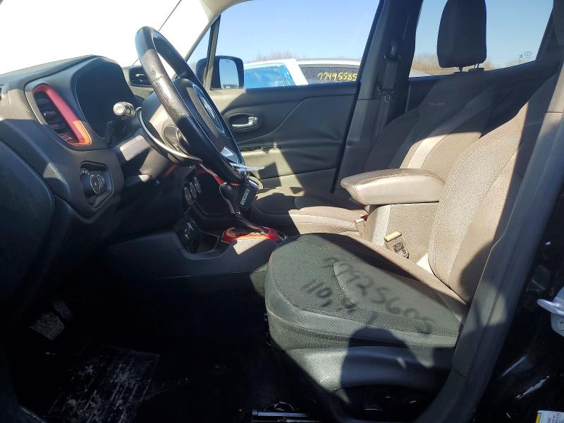 2016 Jeep Renegade VIN ZACCJBCT7GPD28614 COPART salvage auction — FRONT END, Il - Salvage Certificate, sold $1,100 on 2026-07-15 (photo 7)