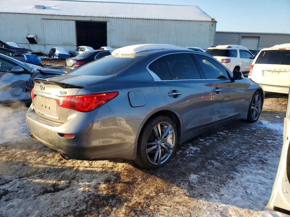 2015 Infiniti Q50 VIN JN1BV7AR5FM410443 COPART salvage auction — SIDE, Salvage Title, sold $1,100 on 2026-07-20 (photo 3)