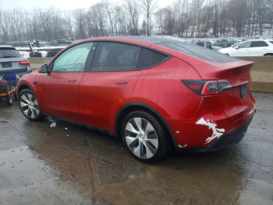 2021 Tesla Model y VIN 5YJYGDEEXMF073278 COPART salvage auction — REAR END, Nj - Cert Of Title-Salvage, sold $8,300 on 2026-07-08 (photo 2)