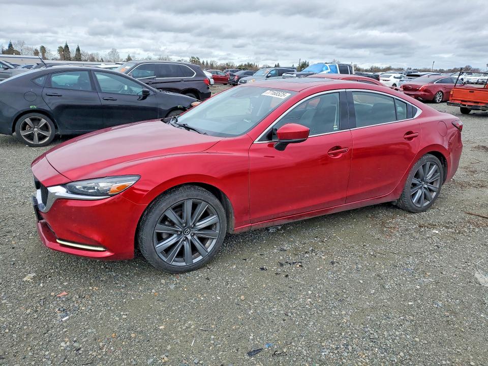 2019 Mazda 6 VIN JM1GL1VM1K1506957 COPART salvage auction — REAR END, Ca - Salvage Certificate, sold $15 on 2026-07-30 (photo 1)