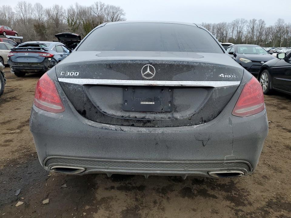 2017 Mercedes-benz C-klasse VIN 55SWF4KB5HU205548 COPART salvage auction — FRONT END, Md - Cert Of Salvage > 75% Damage, sold $4,000 on 2026-07-10 (photo 6)