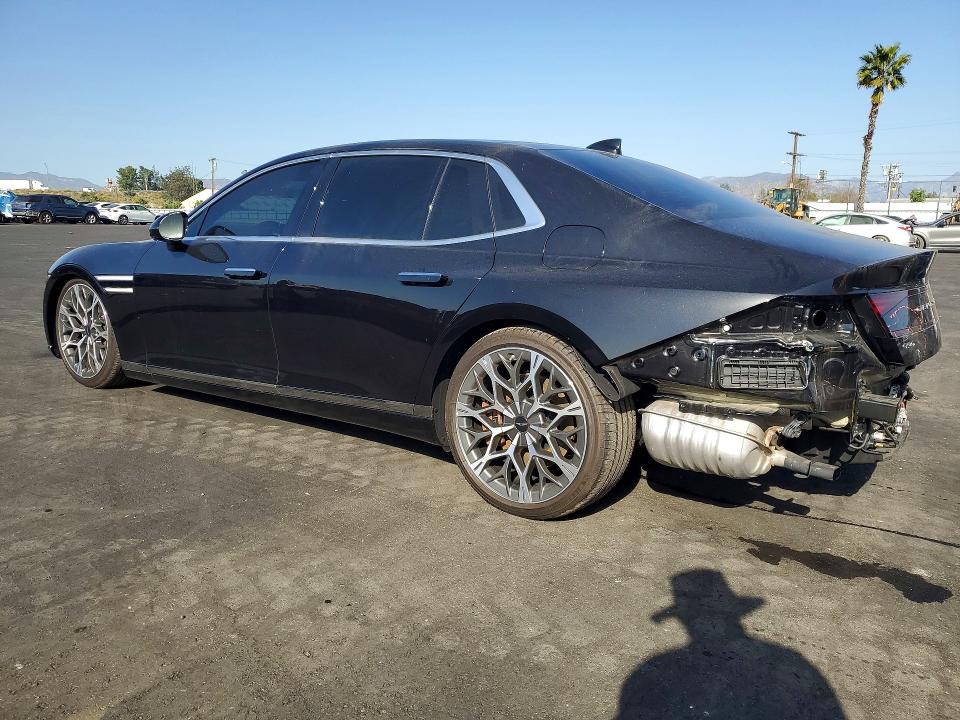2025 Genesis G90 VIN KMTFC4SD6SU049774 COPART salvage auction — Rear End, CA - SALVAGE CERTIFICATE, sold $41,250 on 2026-03-18 (photo 2)
