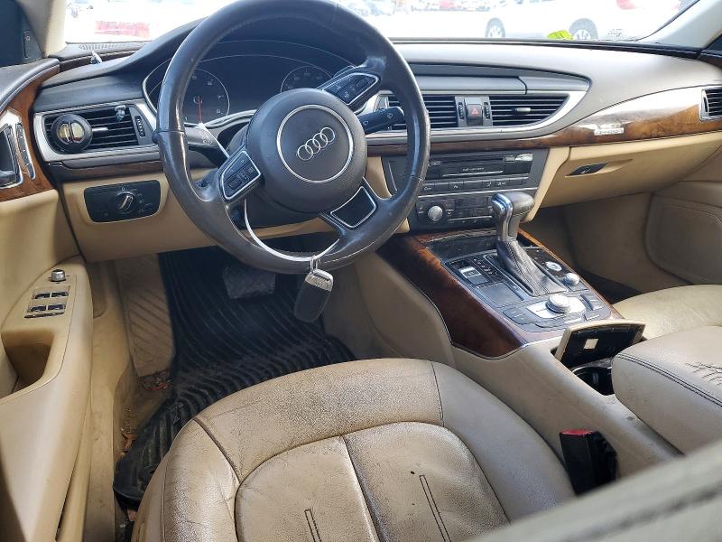 2015 Audi A7 VIN WAUWGAFC1FN004192 COPART salvage auction — REAR END, Wv - Salvage Certificate, sold $500 on 2026-07-07 (photo 8)