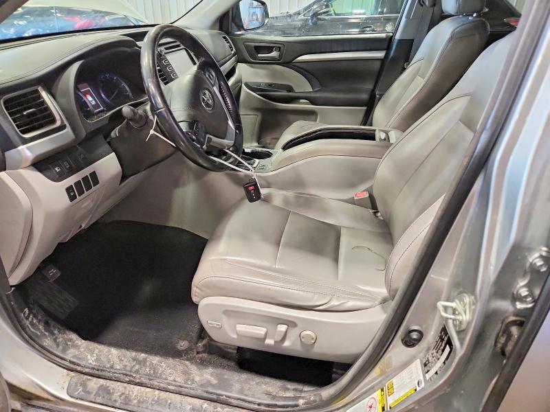 2017 Toyota Highlander VIN 5TDJZRFHXHS441932 COPART salvage auction — FRONT END, Salvage Title, sold $7,600 on 2026-07-31 (photo 7)