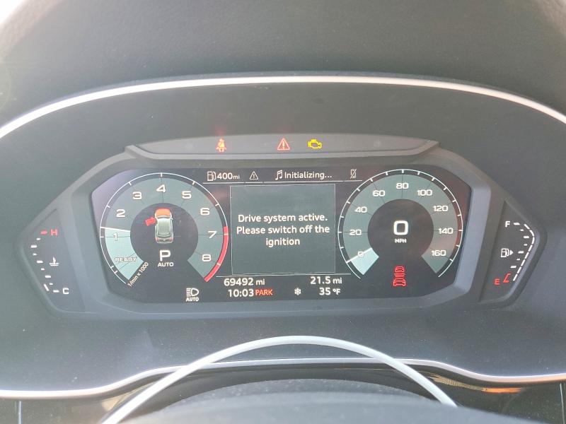 2024 Audi Q3 VIN WA1DEDF34R1039560 COPART salvage auction — FRONT END, Nj - Cert Of Title-Salvage, sold $350 on 2026-07-02 (photo 9)