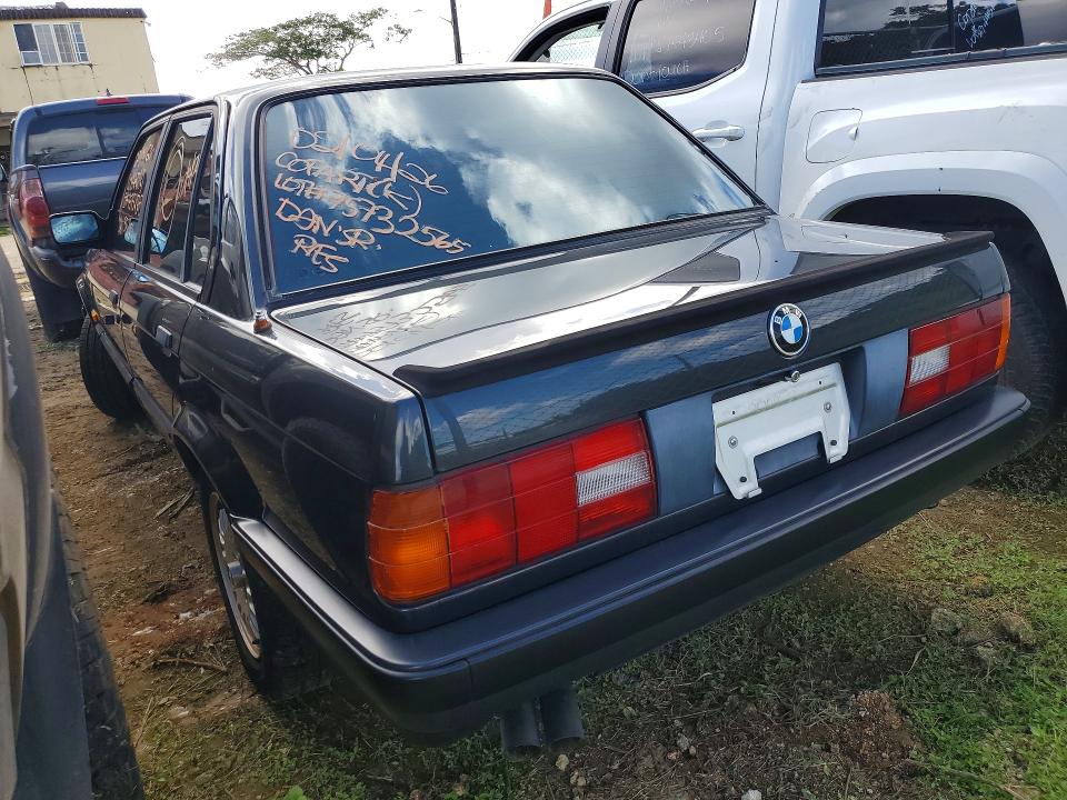 1989 BMW 3 series VIN WBAAD21060AF63647 COPART salvage auction — BURN, Gu - Salvage Certificate, sold $475 on 2026-07-27 (photo 2)