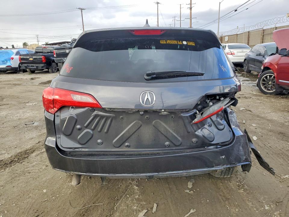 2013 Acura Rdx VIN 5J8TB3H50DL008808 COPART salvage auction — REAR END, Ca - Salvage Certificate, sold $450 on 2026-07-02 (photo 6)