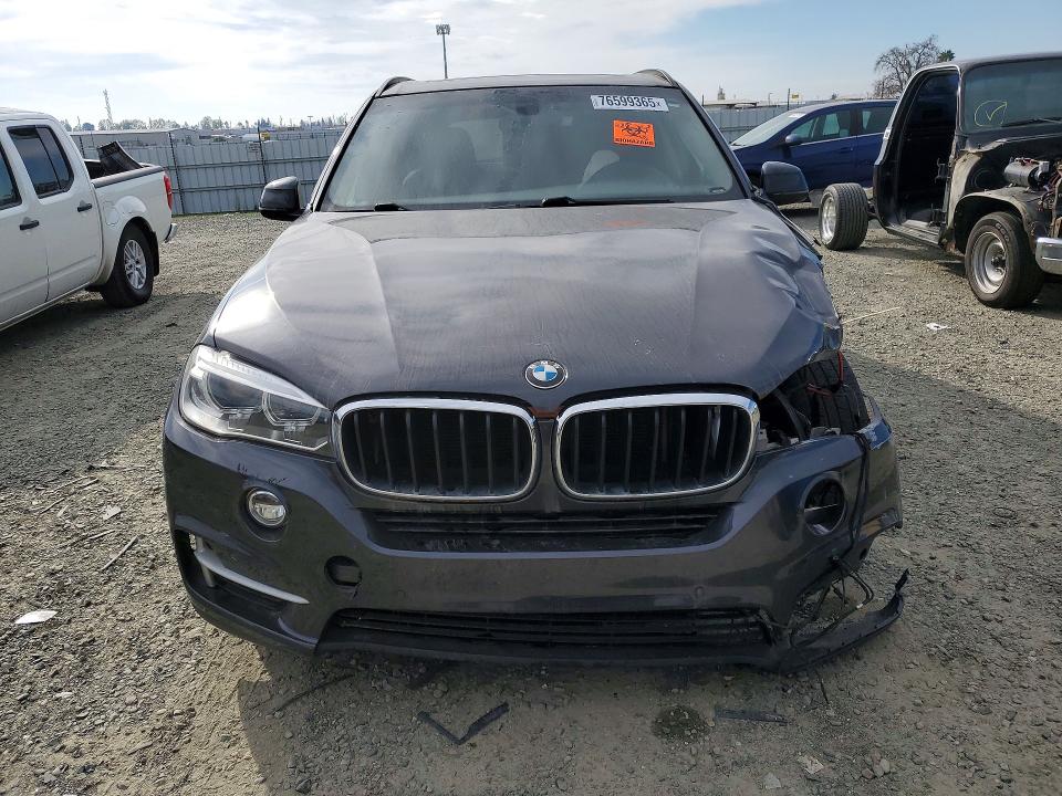 2015 BMW X5 VIN 5UXKR0C56F0K52705 COPART salvage auction — FRONT END, Ca - Dis/Dlr/Exp Only Clean Title, sold $2,750 on 2026-07-09 (photo 5)