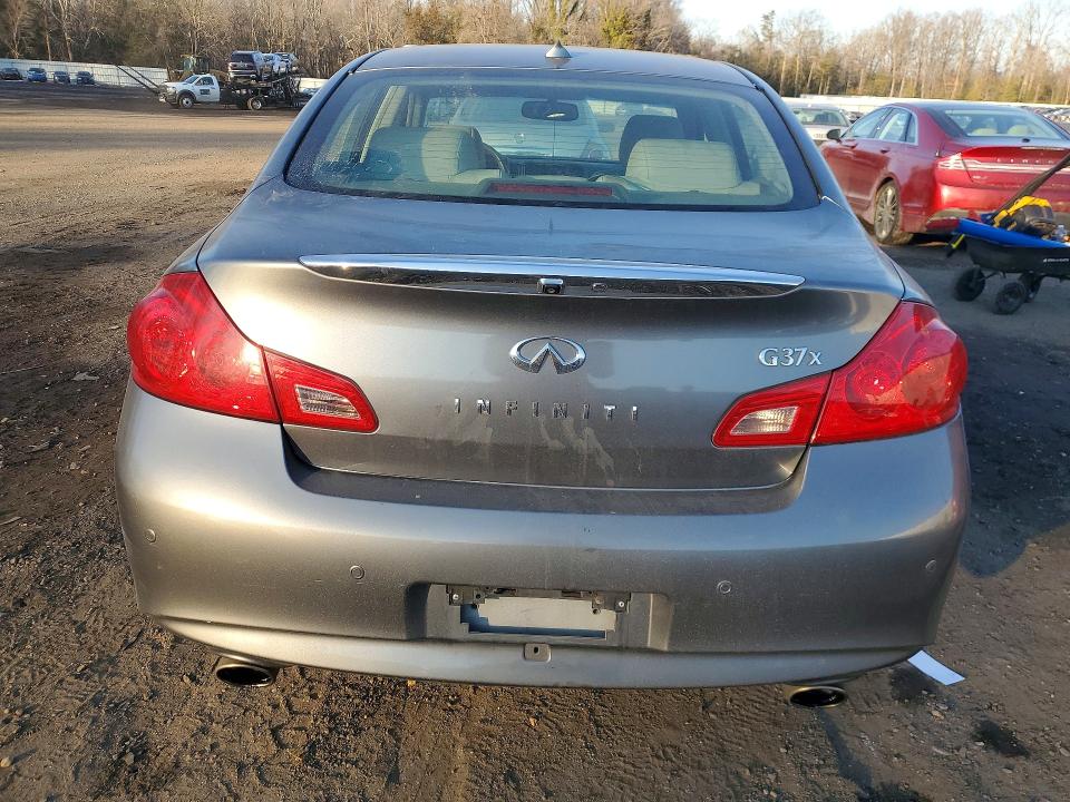 2013 Infiniti G VIN JN1CV6AR4DM766104 COPART salvage auction — MINOR DENT/SCRATCHES, Md - Cert Of Salvage > 75% Damage, sold $1,150 on 2026-07-31 (photo 6)
