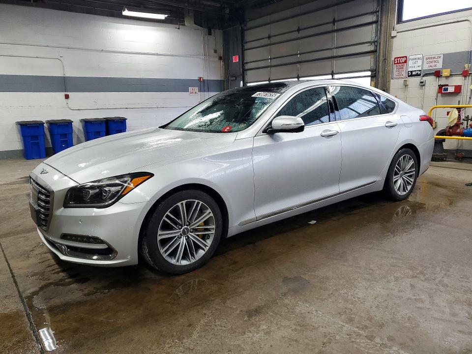2018 Genesis G80 VIN KMHGN4JE4JU230387 COPART salvage auction — MECHANICAL, IL - CERTIFICATE OF TITLE, sold $4,800 on 2026-07-09 (photo 1)