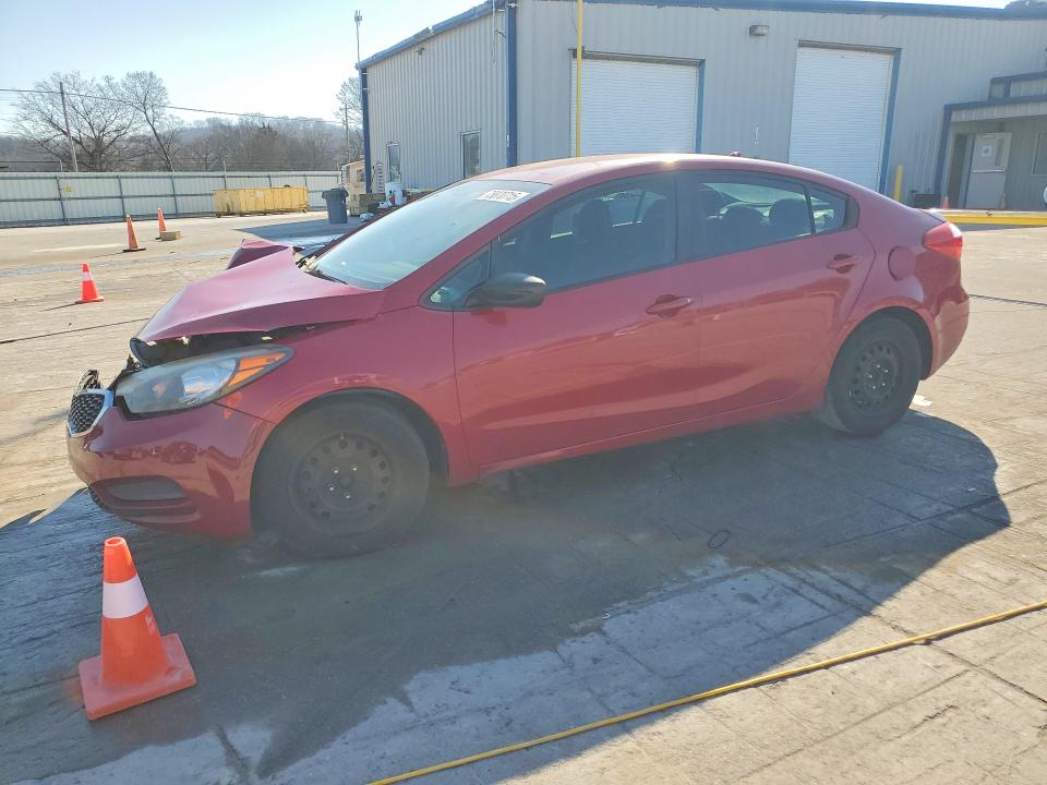 2016 Kia Forte VIN KNAFK4A60G5564336 COPART salvage auction — FRONT END, Tn - Salvage Certificate, sold $500 on 2026-07-27 (photo 1)