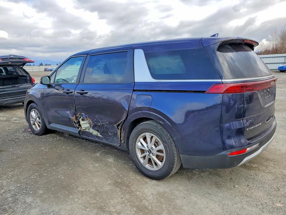 2022 Kia SEDONA VIN KNDNB4H37N6170625 COPART salvage auction — SIDE, WA - BILL OF SALE, sold $6,800 on 2026-07-20 (photo 2)