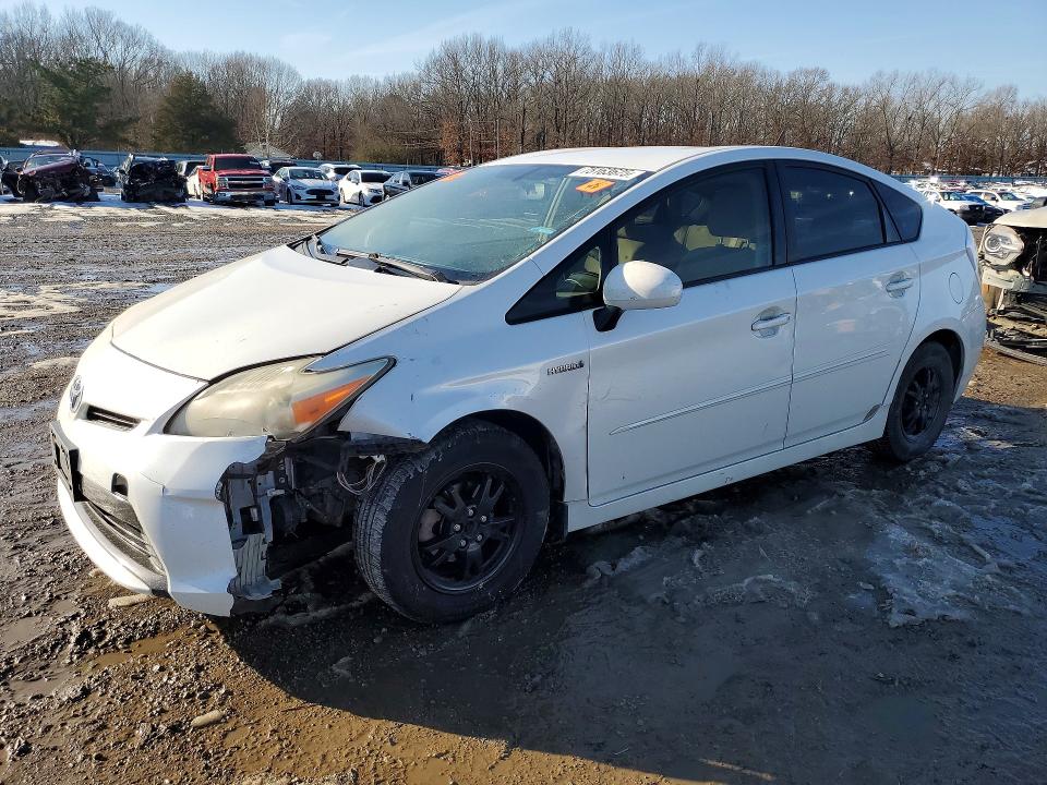 2013 Toyota Prius VIN JTDKN3DUXD5550484 COPART salvage auction — FRONT END, Ar - Certificate Of Title, sold $1,100 on 2026-07-27 (photo 1)