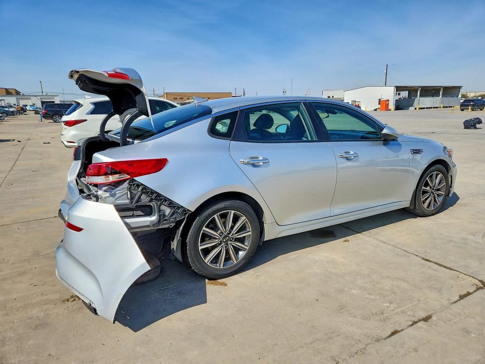 2019 Kia Optima VIN 5XXGT4L31KG358762 COPART salvage auction — REAR END, Tx - Salvage Vehicle Title, sold $2,000 on 2026-07-06 (photo 3)