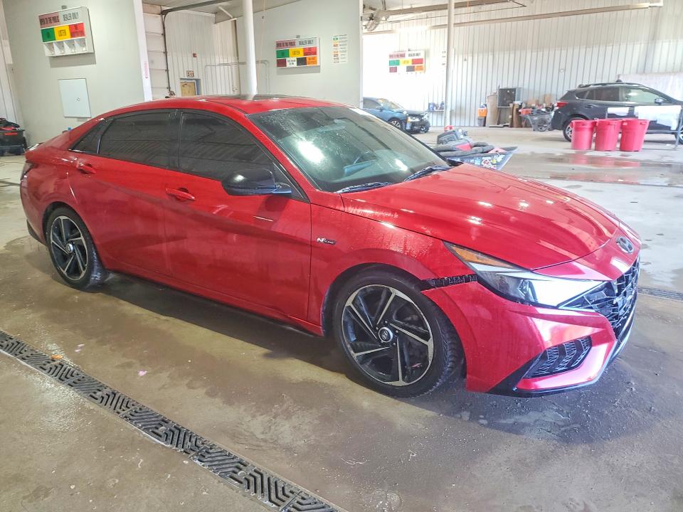 2021 Hyundai Elantra VIN KMHLR4AF7MU177507 COPART salvage auction — SIDE, Salvage Title, sold $3,400 on 2026-07-20 (photo 4)